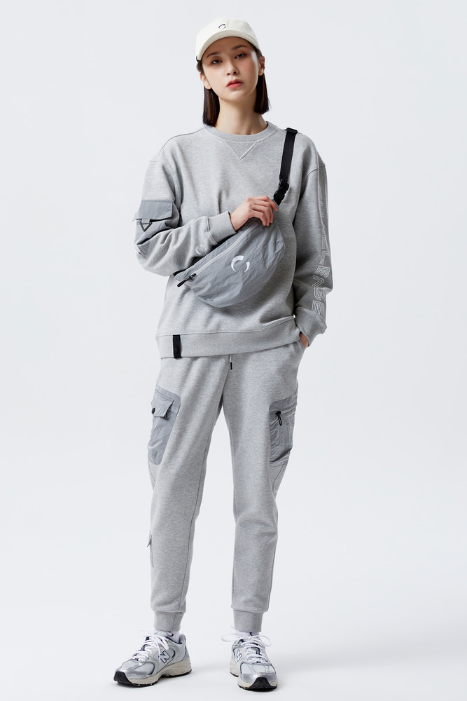 Sideline Letter Jogger Sweat Pants_CHA3UPT0015GY
