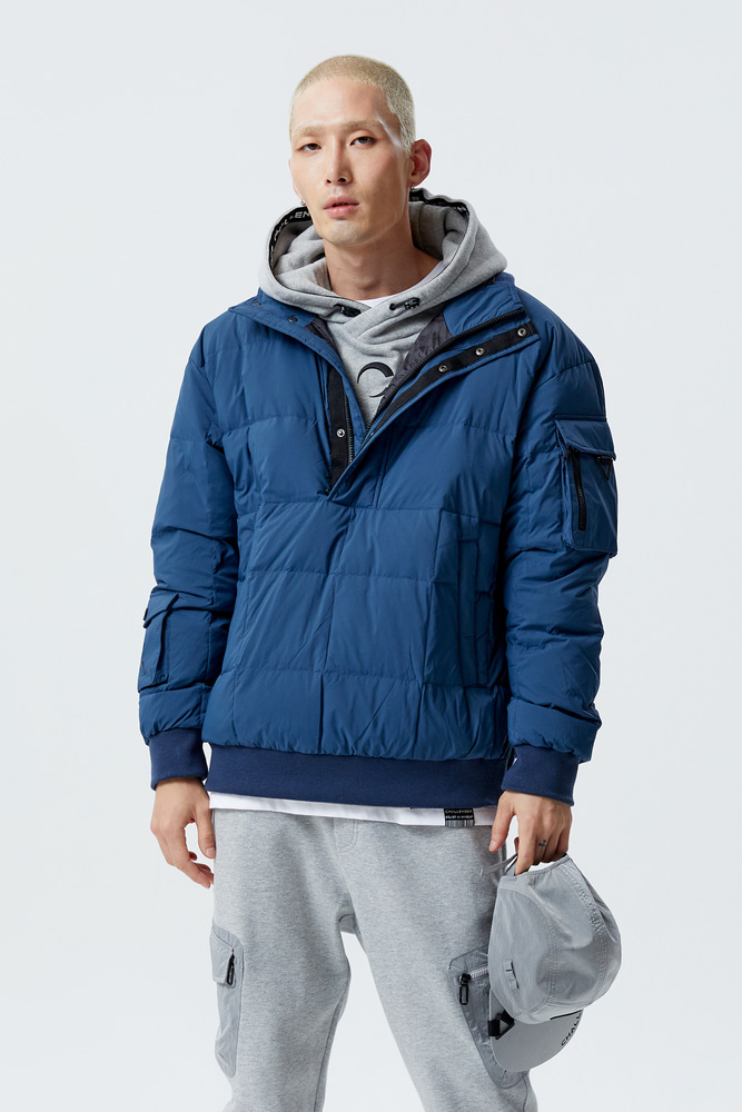 Goose Down Anorac Hoodie Pullover(Uni)