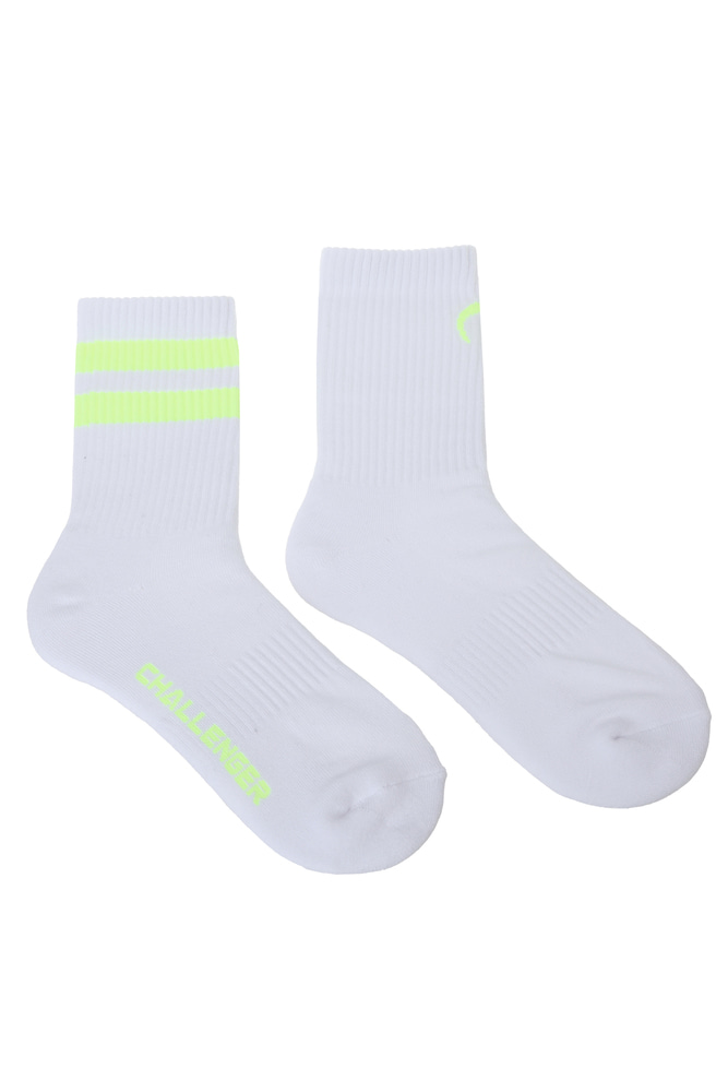 Unbalanced Logo Middle Socks(Uni)