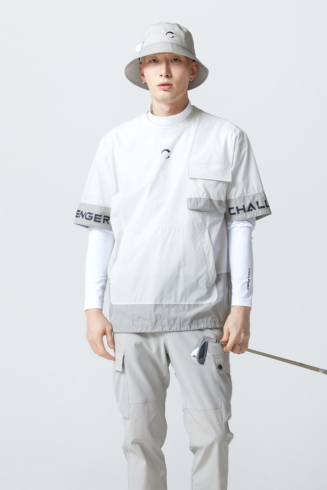 Out Pocket Round S/S Windbreaker_CHB2UTS0113LG