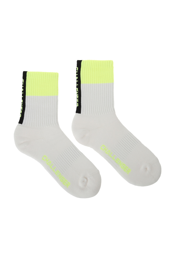 Color Block Middle Sock_CHB1USO0313WH