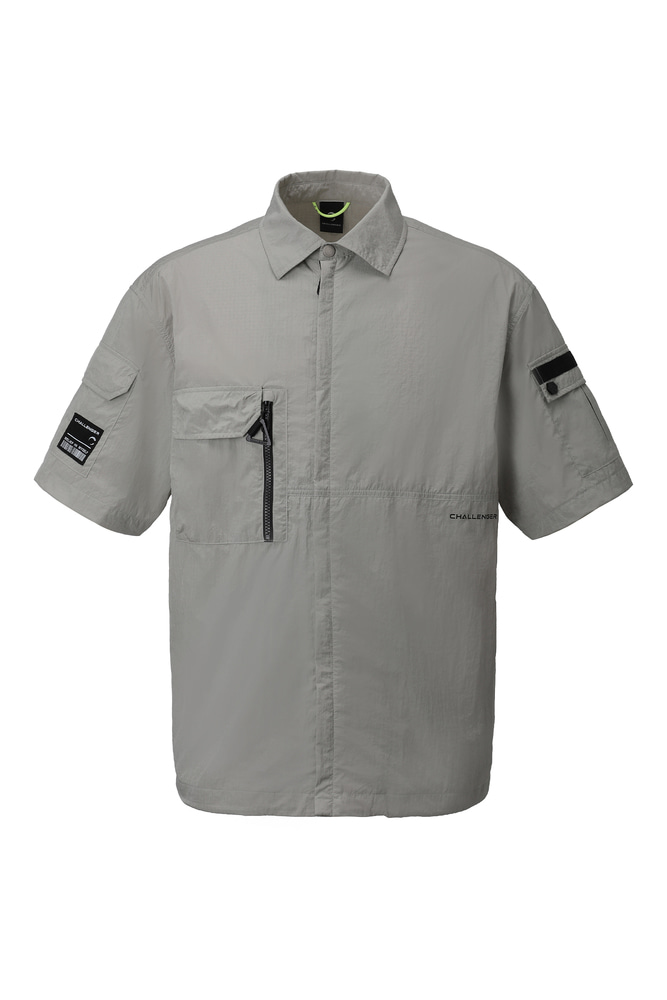 Full Zip S/S Shirt_CHB2UJK0112LG